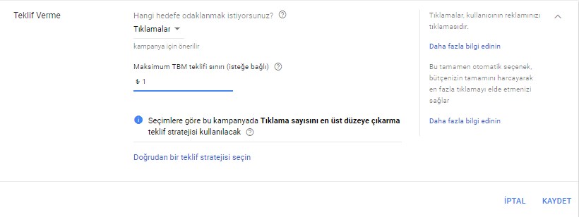 1tıklama odaklı